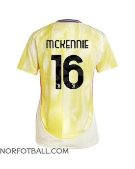Billige Fotballdrakt Juventus Weston McKennie #16 Replika Bortedrakt Dame 2024-25 Kortermet
